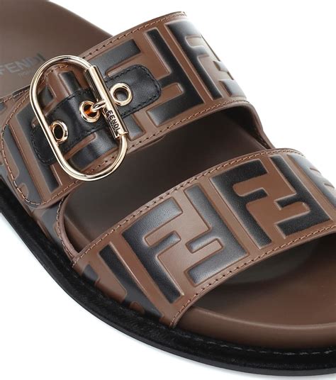 fendi leather sandals|fendi birkenstock style sandals.